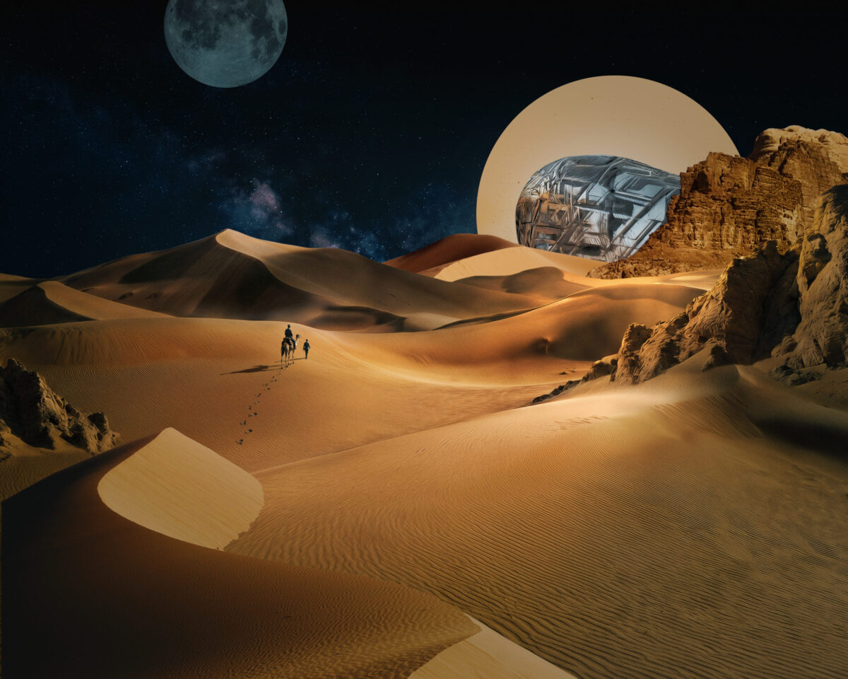 Het mysterie van de verloren meteoriet: een afbeelding van de Sahara